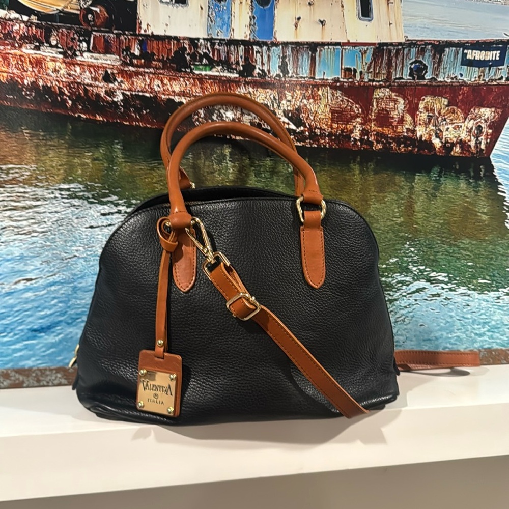 Valentina Italia , Valentina Genuine Italian Leather Satchel, Made in 🇮🇹 NWOT